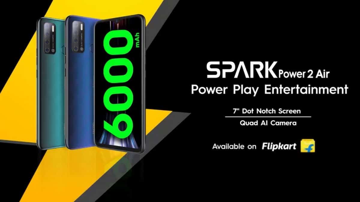 Tecno Spark Power 2 Air Unveiled in India and Will go on Sale on September 20