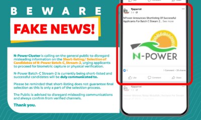 Npower Sends New Notice To Batch C Stream 2 Applicants
