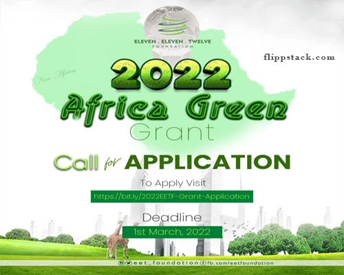Africa Green Grant Award For Young Entrepreneurs 2022 - Apply Here