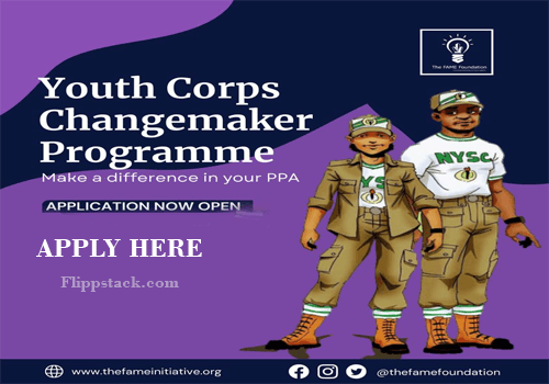 Nigerian Youth Corps Change Maker Programme 2022 - Apply Here