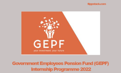 Government Employees Pension Fund (GEPF) Internship Programme 2022
