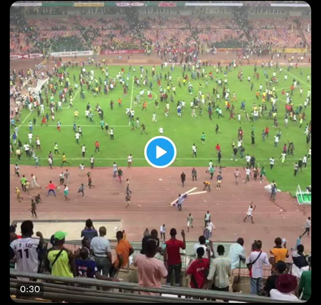 Angry Fans Destroys National Stadium