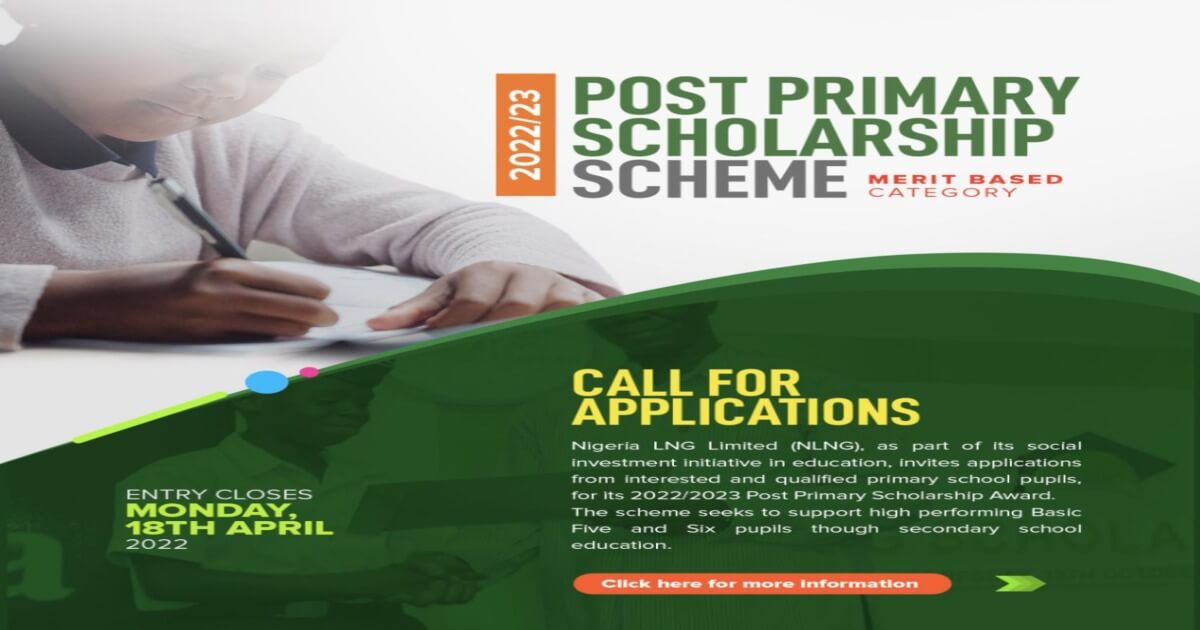 NLNG Post Primary Scholarship 2022