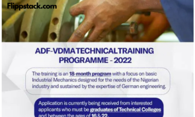 Dangote Foundation VDMA Technical Training Programme 2022