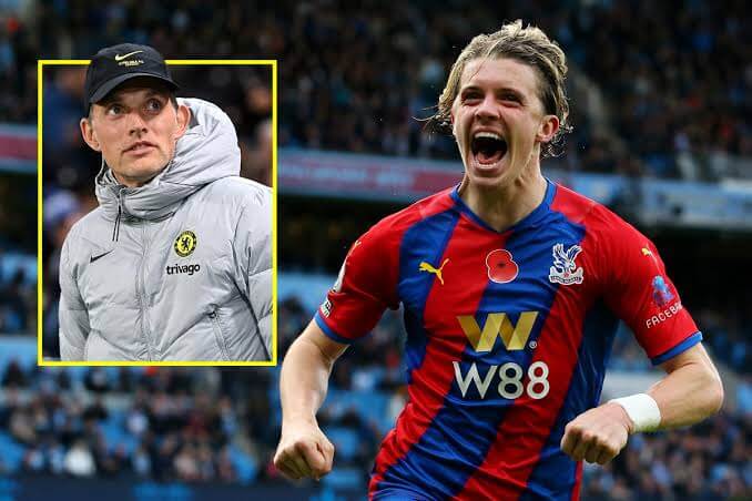 Chelsea boss, Thomas Tuchel has apologised to his Crystal Palace loaner, Conor Gallagher after denying him a chance to face his parent club in the Fa-Cup Semi-Final clash at Wembley this Saturday. Tuchel Apologizes To Gallagher For Denying Him Fa-Cup