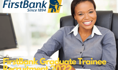FirstBank Graduate Trainee Recruitment 2022