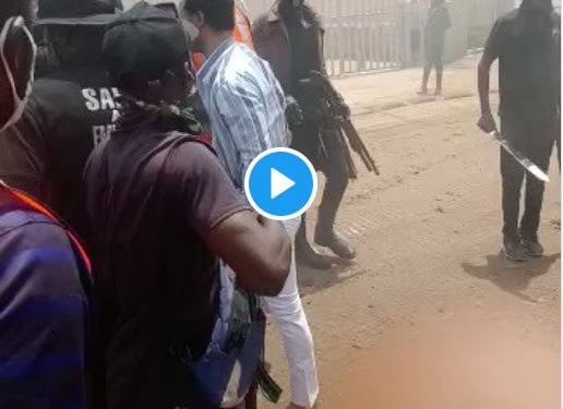 Watch As Soludo Taskforce Beat Prophet Odumeje