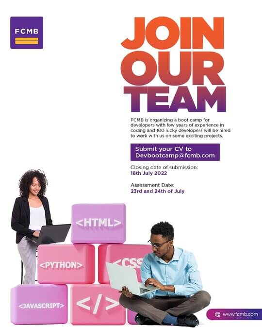 First City Monument Bank (FCMB) Coding Bootcamp 2022
