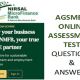 AGSMEIS Loan Online Assessment Test Questions