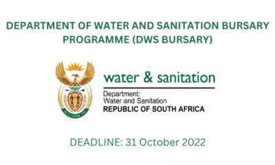 Department Of Water And Sanitation Bursary Programme