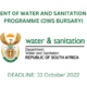 Department Of Water And Sanitation Bursary Programme