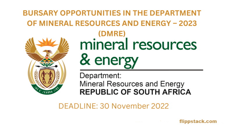 Department Of Mineral Resources And Energy Bursary Opportunity 2023