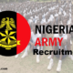 Full List Of Nigerian Army 84RRI Screening Centers Nationwide