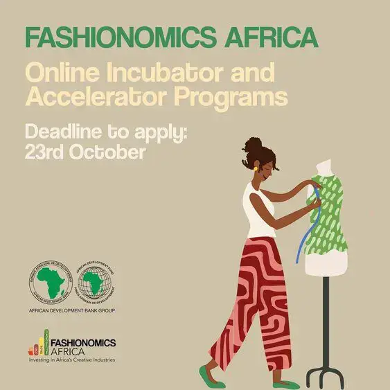 AfDB Fashionomics Africa Online Incubator and Accelerator Program