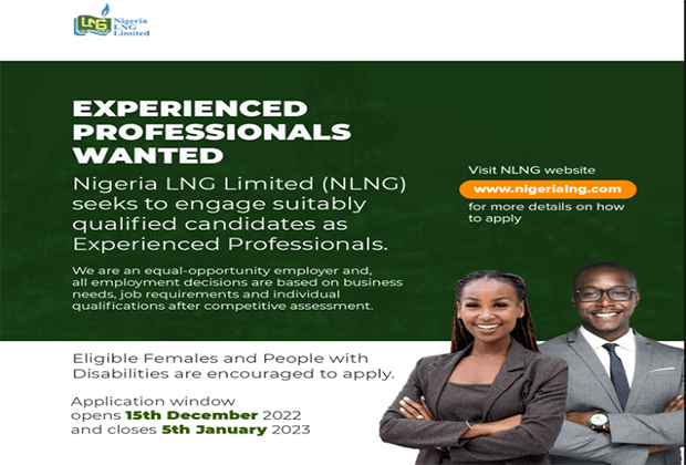 How To Apply For NLNG Experienced Professionals Recruitment 2022