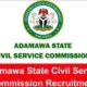 Adamawa State Civil Service Commission Recruitment