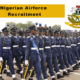 Nigerian Airforce Recruitment 2023 Application Form