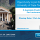 University of Cape Town (UCT) Latest Recruitment