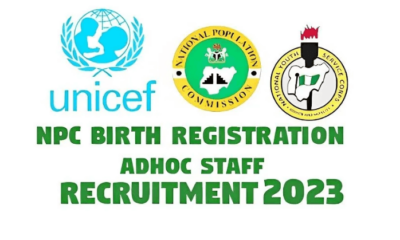 NPC Shortlisted Candidates For Birth Registration 2023