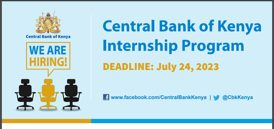 Central Bank Of Kenya Internship Program 2023