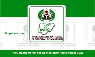 INEC Opens Portal For Ad-Hoc Staff Recruitment 2023