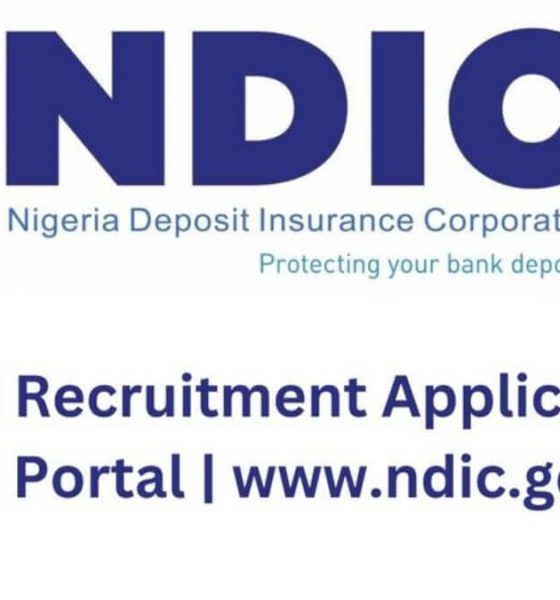 NDIC Latest Recruitment Application Portal