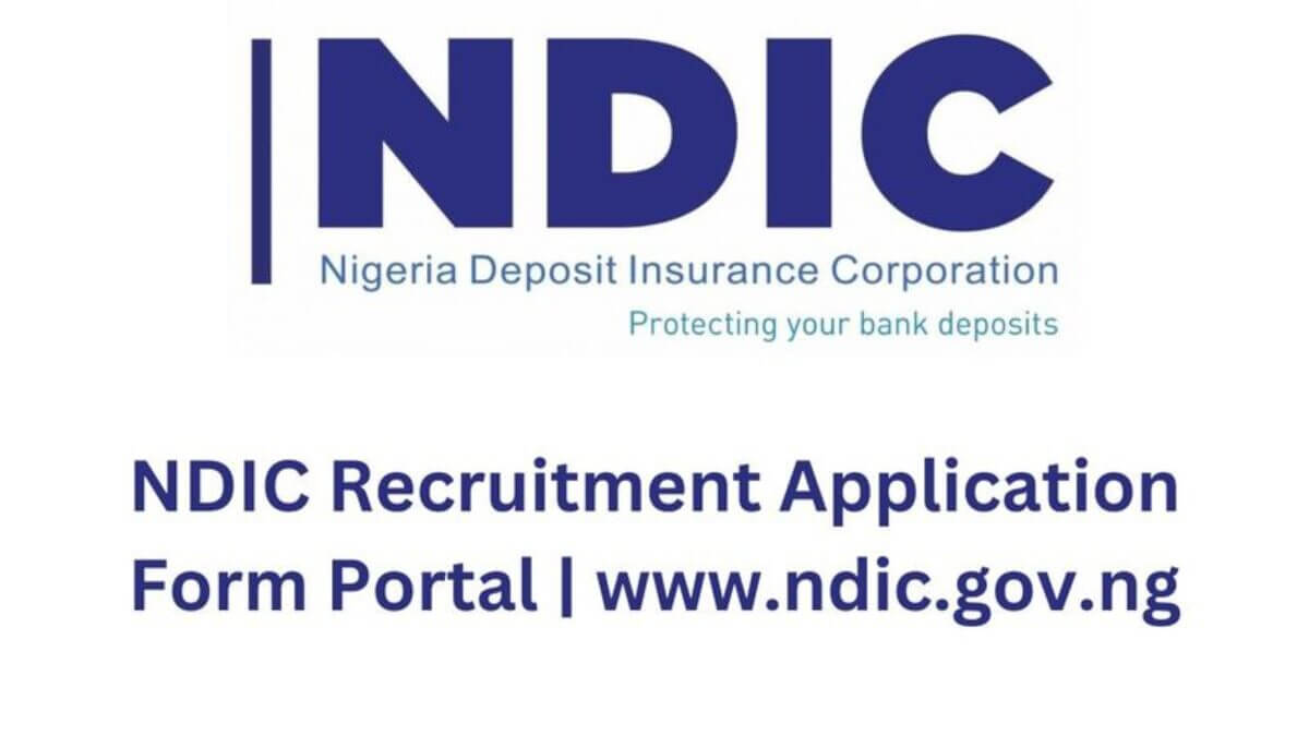 NDIC Latest Recruitment Application Portal